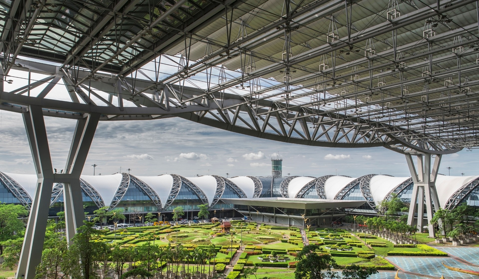 Suvarnabhumi international airport in Bangkok Thailand